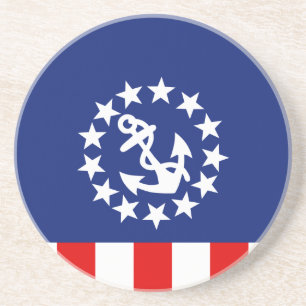 Amerikansk flagg symbol för yacht underlägg