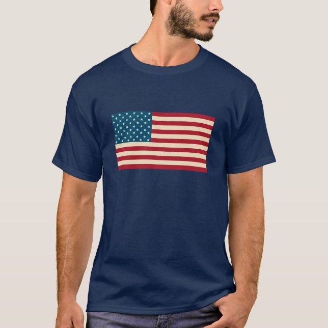 Amerikansk flagg T-shirt (Framsida)