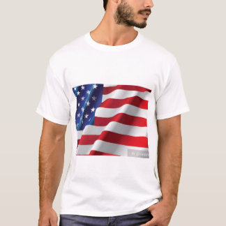 Amerikansk flagg-teeshirt för män t shirt
