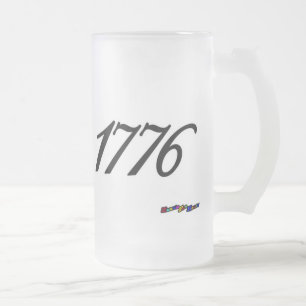 Amerikansk Flagga - 1776 Frostat Ölglas