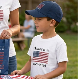 Amerikansk flagga 1776 till 2026 Barn 250-årsjubil T Shirt