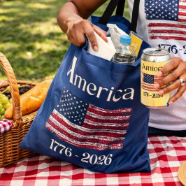 Amerikansk flagga 1776 till 2026 USA 250-årsjubile Tygkasse