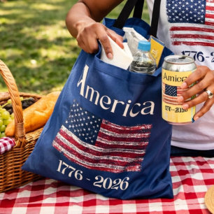 Amerikansk flagga 1776 till 2026 USA 250-årsjubile Tygkasse
