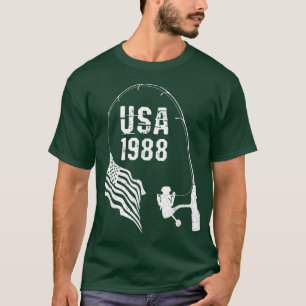 Amerikansk Flagga 1988 T Shirt