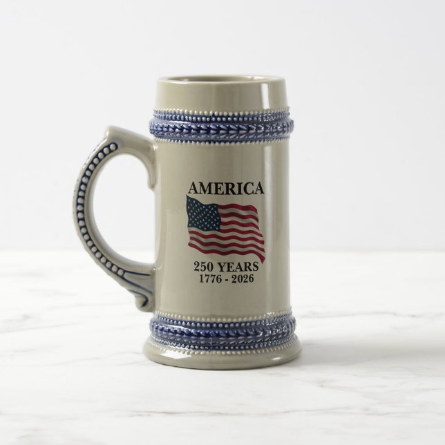 Amerikansk flagga 250 år sejdel (Vänster)
