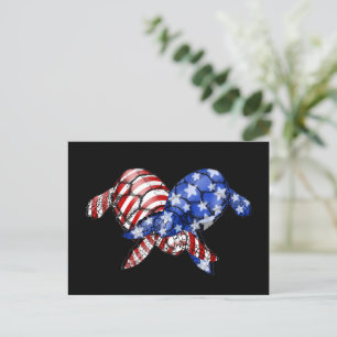 Amerikansk Flagga, 4:e juli Patriotic Vykort
