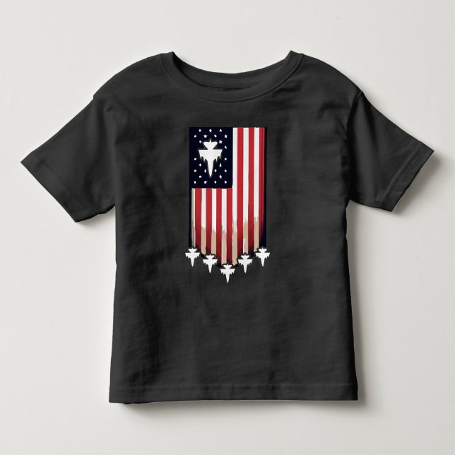 Amerikansk flagga 4 juli-65079 t shirt (Framsida)