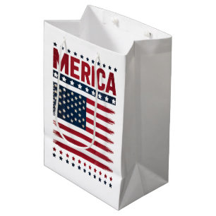 Amerikansk flagga 4 juli Merica