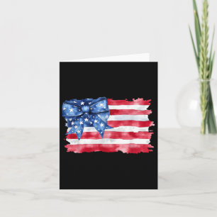 Amerikansk Flagga 4 juli Patriotic Women Kort