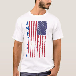 Amerikansk Flagga 4 juli T Shirt