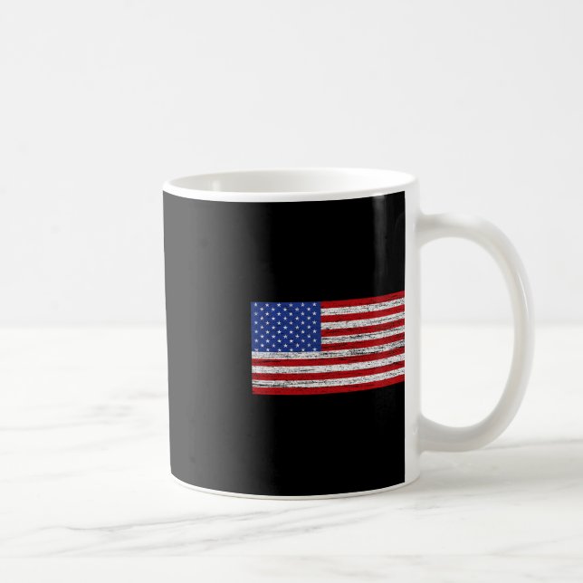 Amerikansk Flagga 4 juli USA Patriotic Kaffemugg (Höger)