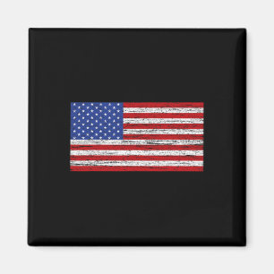 Amerikansk Flagga 4 juli USA Patriotic Magnet