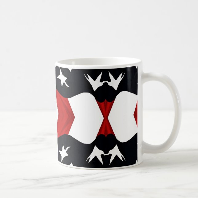 Amerikansk Flagga Abstrakt Kaffemugg (Höger)