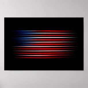 Amerikansk Flagga Abstrakt Poster