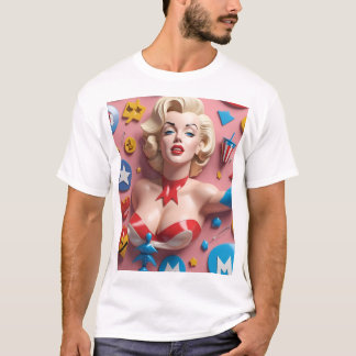 Amerikansk Flagga Abstrakt T Shirt