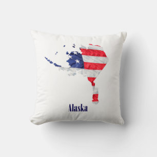 Amerikansk flagga Alaska USA Kudde