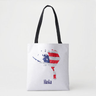 Amerikansk flagga Alaska USA Tygkasse