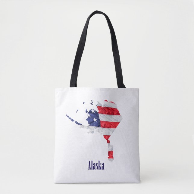 Amerikansk flagga Alaska USA Tygkasse (Framsida)