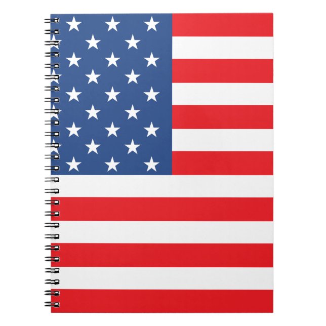 Amerikansk Flagga Anteckningsbok (Framsidan)