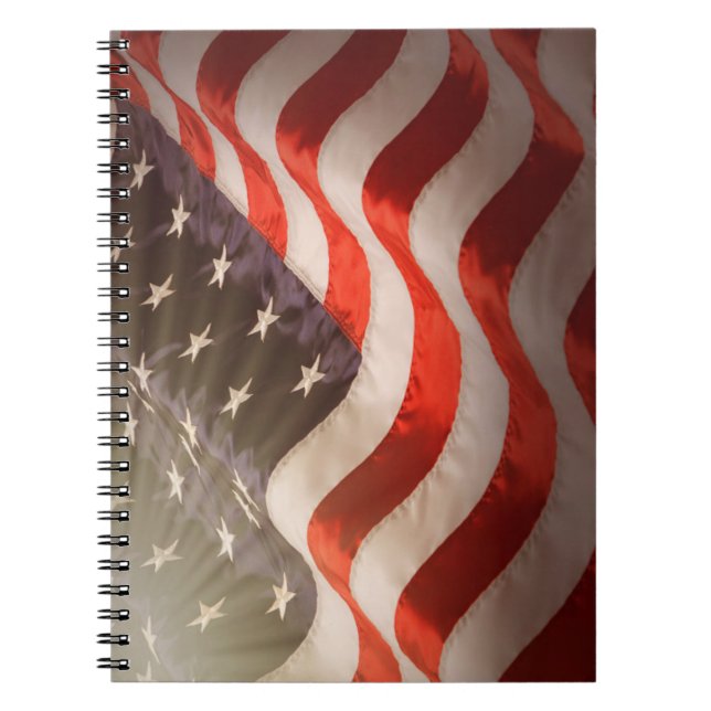 Amerikansk Flagga Anteckningsbok (Framsidan)