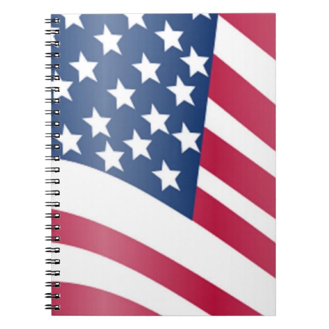AMERIKANSK FLAGGA ANTECKNINGSBOK (Framsidan)