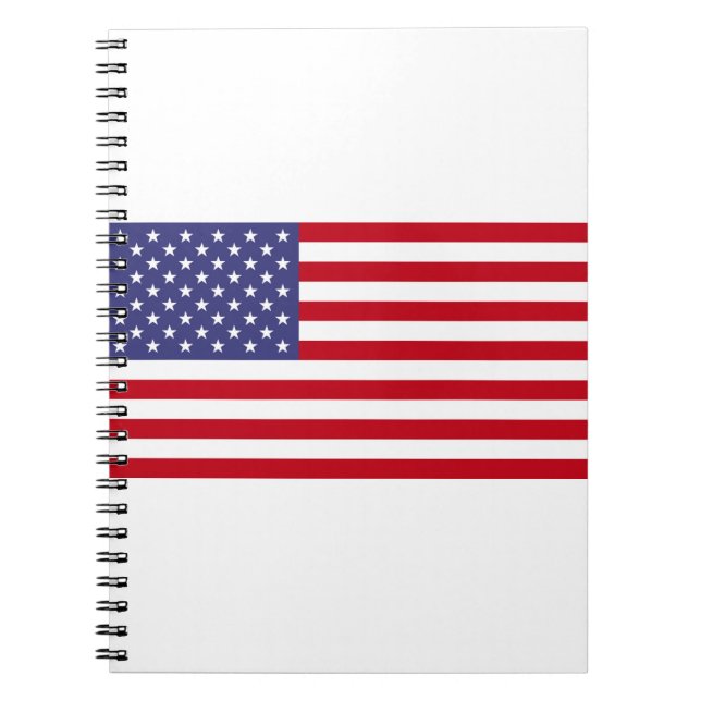 Amerikansk Flagga Anteckningsbok (Framsidan)