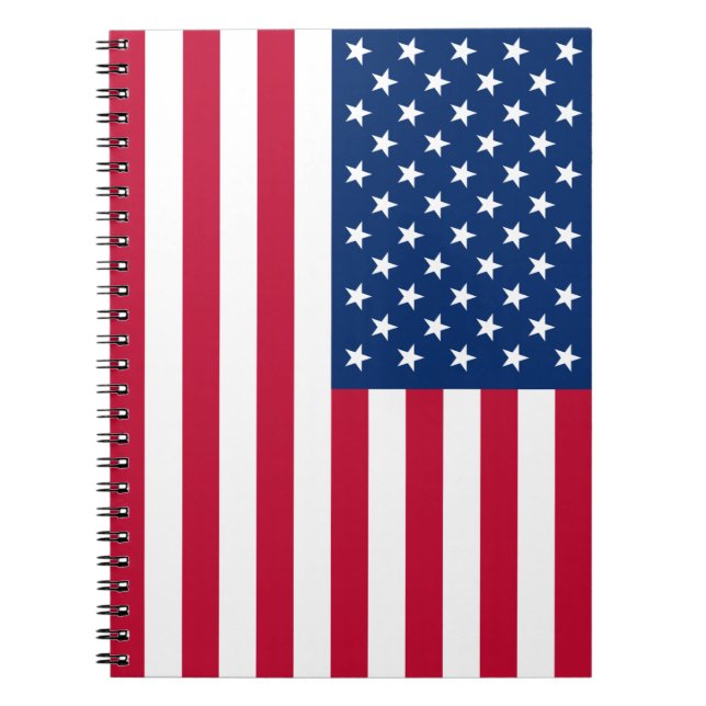 Amerikansk Flagga Anteckningsbok (Framsidan)