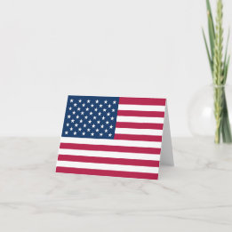 Amerikansk flagga anteckningskort