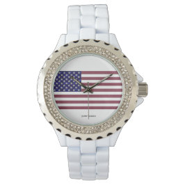 Amerikansk Flagga Armbandsur