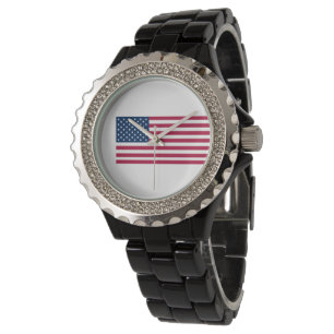 Amerikansk flagga armbandsur