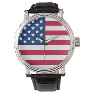 Amerikansk Flagga Armbandsur