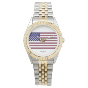 Amerikansk Flagga Armbandsur