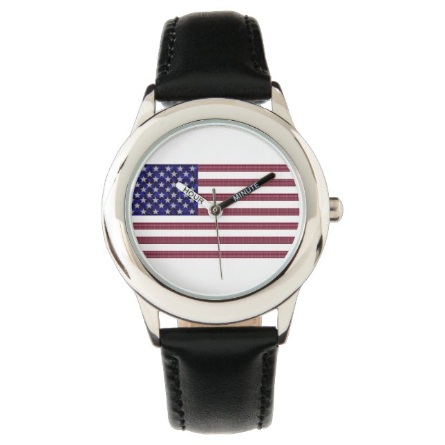 Amerikansk Flagga Armbandsur (Framsida)