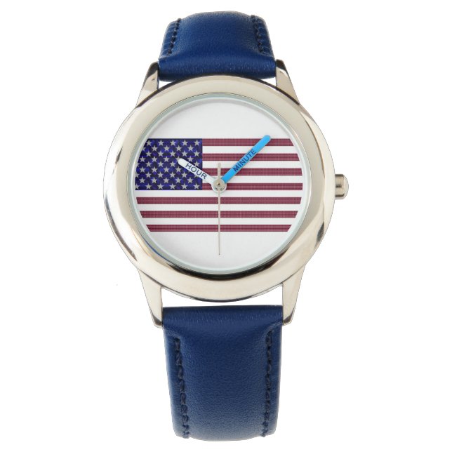 Amerikansk Flagga Armbandsur (Framsida)
