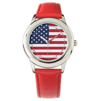 Amerikansk Flagga Armbandsur