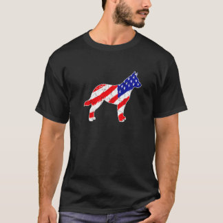 Amerikansk flagga australisk nötkreatur patriotisk t shirt