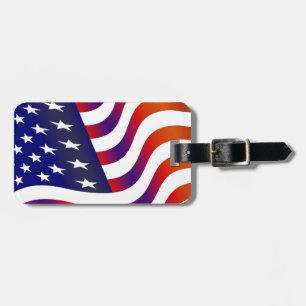 Amerikansk Flagga Bagagebricka