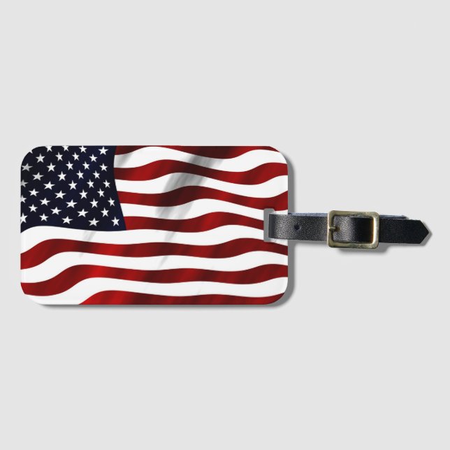Amerikansk Flagga  Bagagebricka (Framsida horisontal)