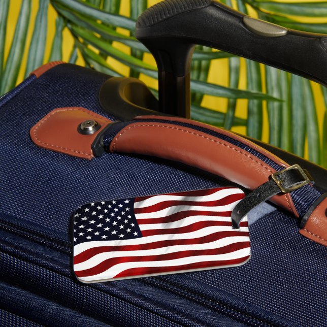 Amerikansk Flagga Bagagebricka (Framsida Insitu 3)