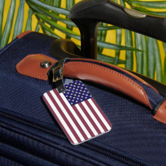 Amerikansk flagga bagagebricka