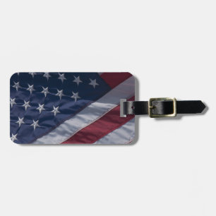 Amerikansk flagga. bagagebricka