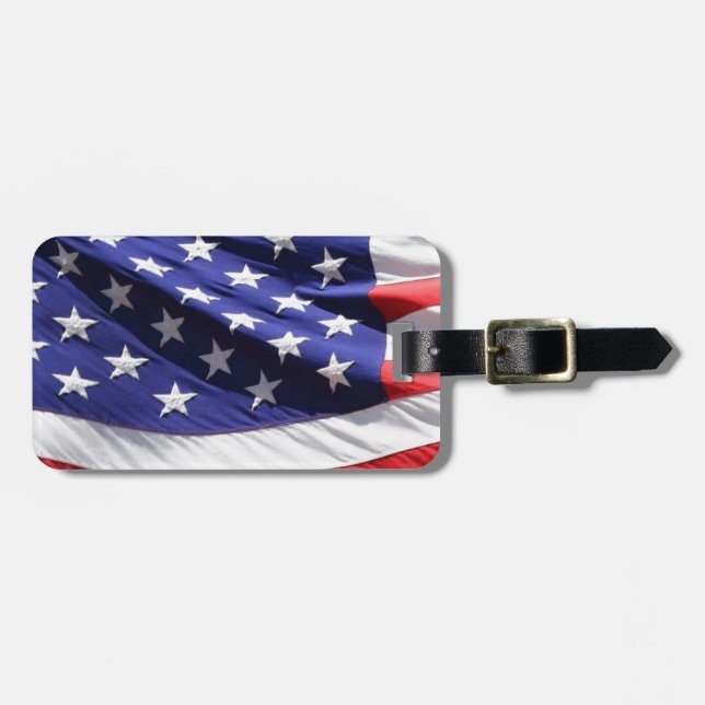 Amerikansk-flagga-bakgrund Bagagebricka (Horisontell Framsida)