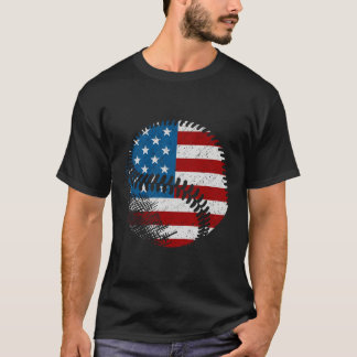 Amerikansk Flagga Baseball Baseball T Shirt