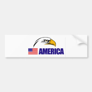 Amerikansk Flagga Bildekal