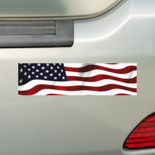 Amerikansk Flagga Bildekal