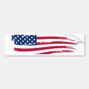 Amerikansk flagga bildekal
