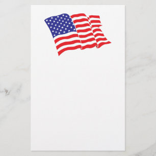 Amerikansk Flagga Brevpapper