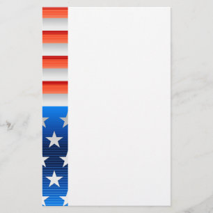 Amerikansk Flagga Brevpapper