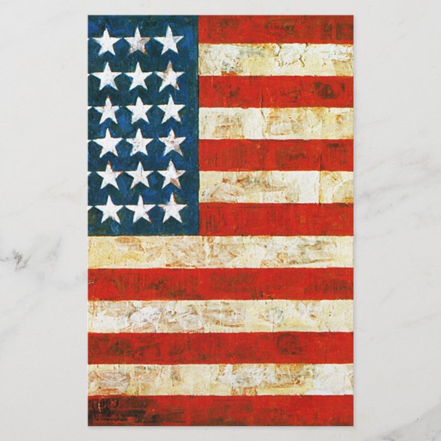 Amerikansk Flagga Brevpapper (Framsida)