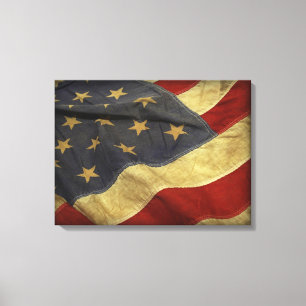 Amerikansk Flagga Canvastryck